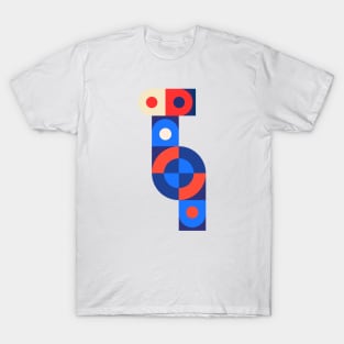 Multicolored Geometric Puzzle T-Shirt